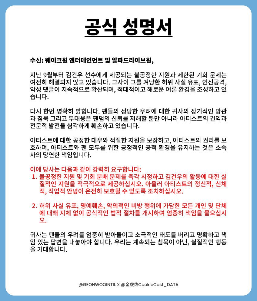 GEONWOO CookieCast_DATA tweet media