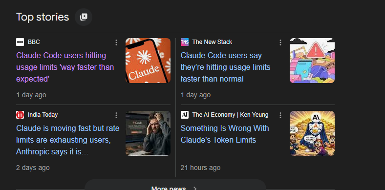 Rishii24's tweet photo. Finally, this news made it to the mainstream. Fix that bug ASAP @claudeai. https://t.co/GMmAklSb8Q