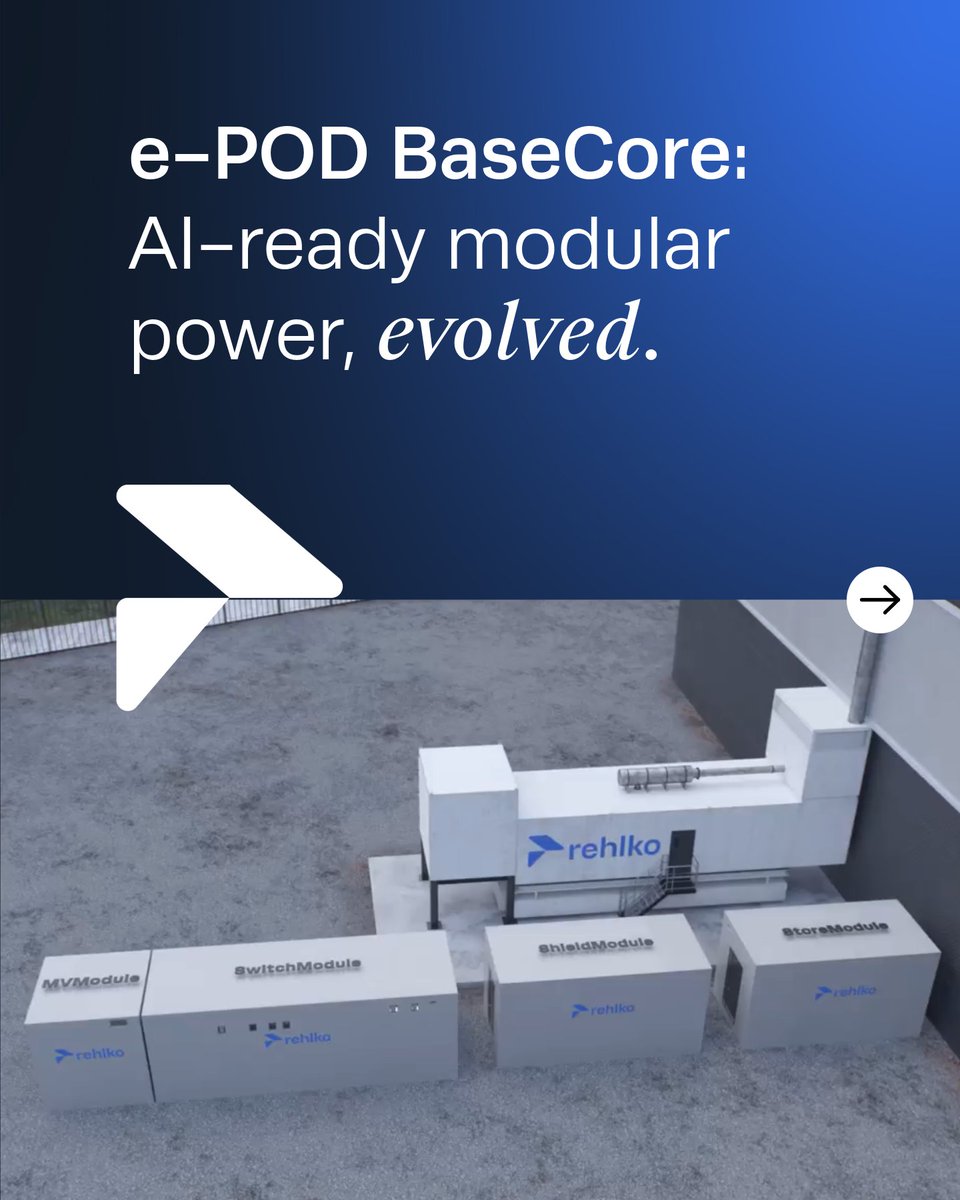 WBPSLTD's tweet photo. 🚀 e‑POD BaseCore: AI‑ready modular power, evolved. 

A fully integrated, factory‑tested platform designed to deploy fast and scale effortlessly for modern data centres. 

One partner. Plug‑in power. Delivered with pace.

🔗 https://t.co/26TqxHjoRl

#WBPSIsNowRehlko #Rehlko https://t.co/ctNu8lrbP1
