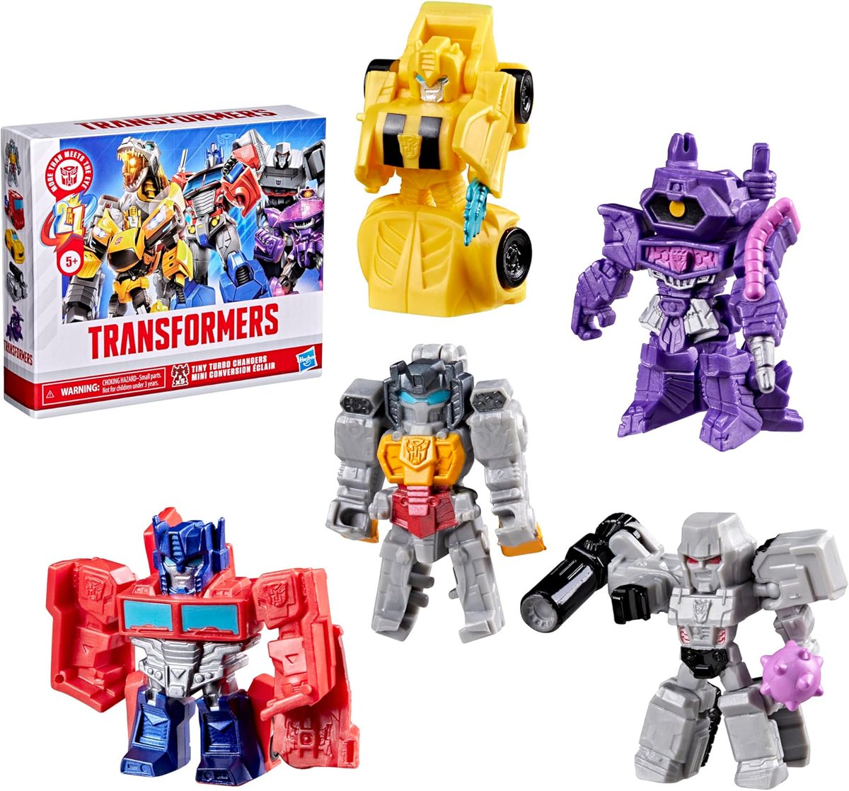 TFormers's tweet photo. #Transformers Tiny Turbo ECOMM Pack Of 5 Figures Revealed - Order Now!: No need to go blind looking for #Transformers Tiny Turbo figures with the new ECOMM Pack of five figurine… https://t.co/UHidEUIpNA - Read More #Transformers #TinyTurbo #ActionFigures #OptimusPrime #Megatron https://t.co/Va9x83zqx6