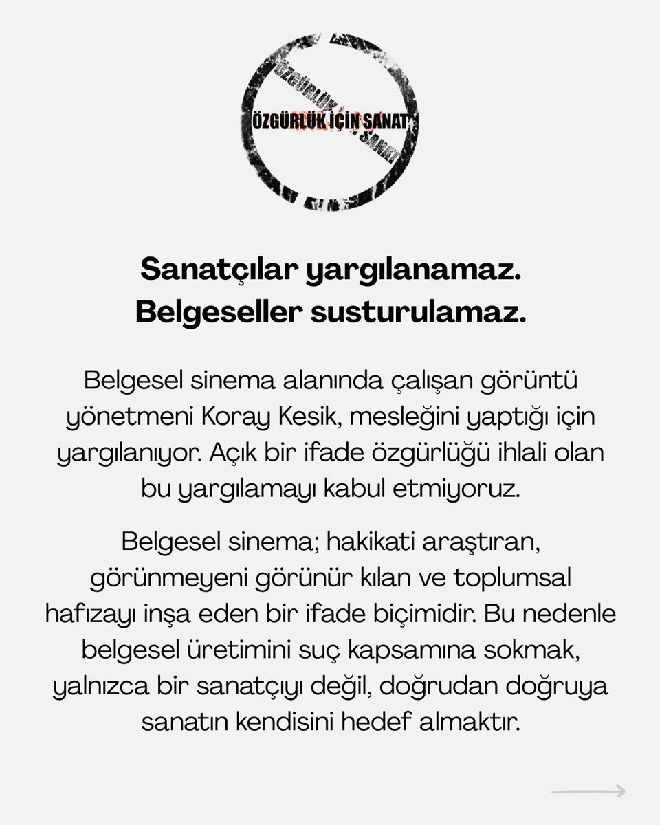 Özgürlük İçin Sanat İnisiyatifi tweet media
