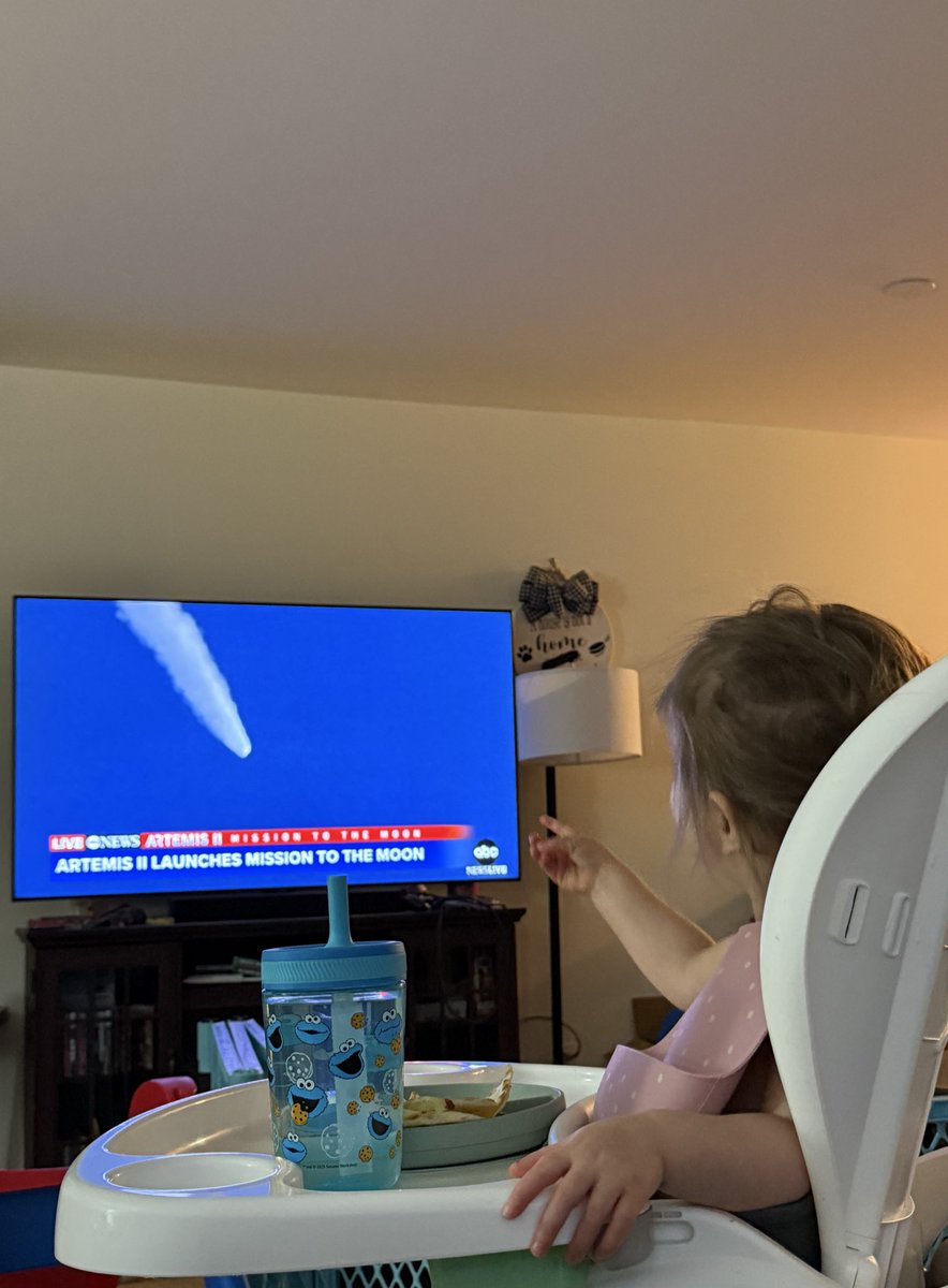 We watched history be made as a family yesterday &amp; that’s pretty damn cool! 

We proceeded to count down from 5 for the following 30 minutes because toddlers 😂