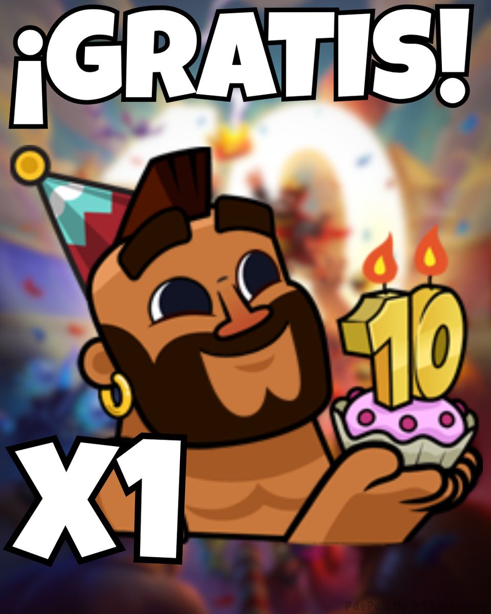 ❗NUEVO PIN GRATIS POR EL DÉCIMO ANIVERSARIO DE CLASH ROYALE❗
Mediante este link apoyas a <a href="/TheMonroyy/">TheMonroy</a> y consigues este pin gratis: 
link.clashroyale.com/?action=vouche…