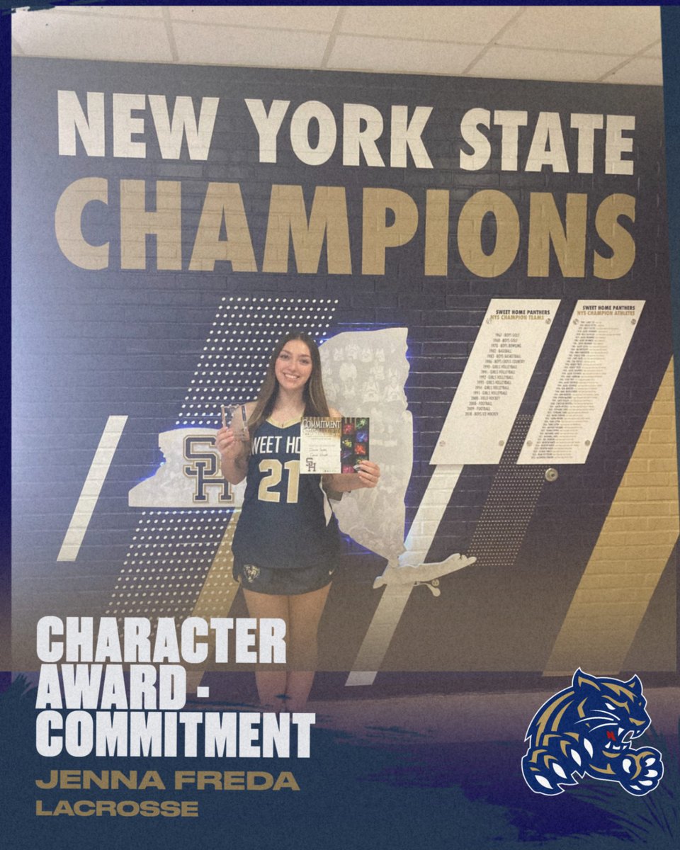 SHCSDAthletics's tweet photo. Congratulations to our Character Award winner, Jenna Freda. "Jenna is a 1st year player on our girls lacrosse team and has been committed to learning the sport and our program since day 1. Her skills have developed rapidly, and her attitude is always positive" Said Coach Woloss https://t.co/R9YnulDG2z