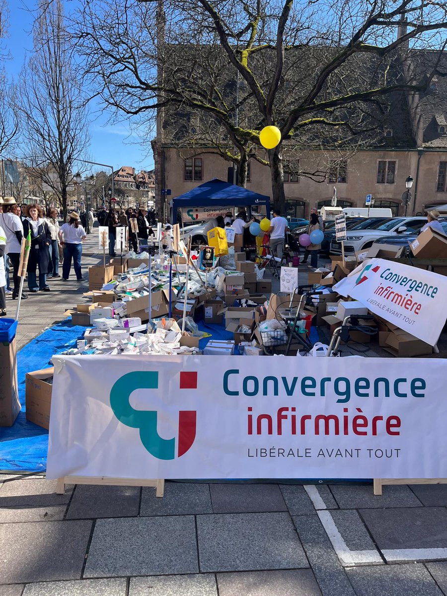 ConvergenceInf's tweet photo. Strasbourg #BalanceTonGaspi 👏
Merci aux mobilisés
👉 1,4 Md€ gaspillés/an
👉 matériel neuf jeté
💡 Réinvestir dans le soin à domicile &amp; les IDEL
🎯 Moins de gaspillage = plus de soins
#InfirmiersLiberaux https://t.co/lqEPrGYRbx