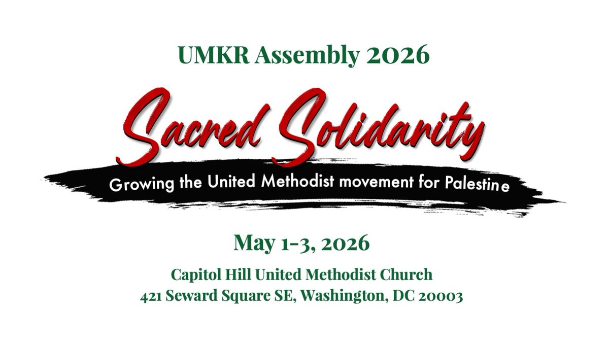 REGISTRATION OPEN! UMKR Assembly May 1-3
Discover/deepen your connection with this
spirit-filled movement for justice&amp;peace in the Holy Land. Refresh ur soul, gain new skills, build strength with others on this justice journey.
Early Bird Reg $95 »5 MEALS!
umkr.link/assembly2026