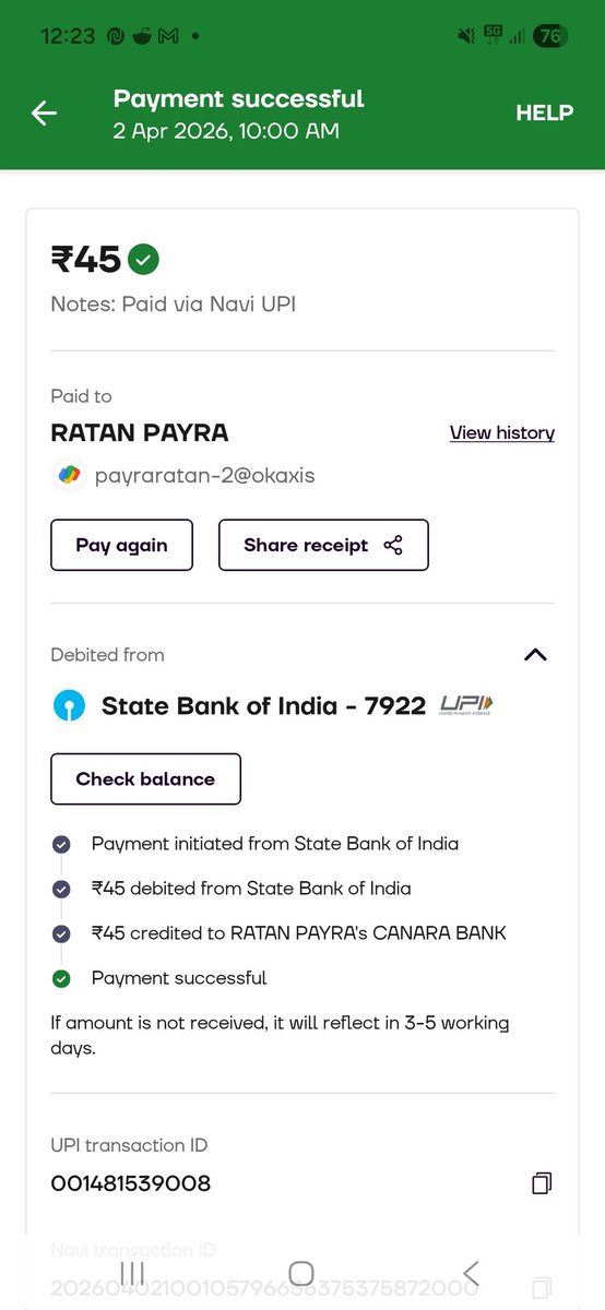 indranil2479's tweet photo. Booked a ride on Uber and the app showed ₹31.75. After reaching, the driver asked for ₹45 — I paid without double-checking. Later saw the actual fare was still ₹31.75 in the app.

What’s going on @Uber_India? Why the mismatch? This isn’t fair to riders. 🚨 https://t.co/sWPp9BlayH