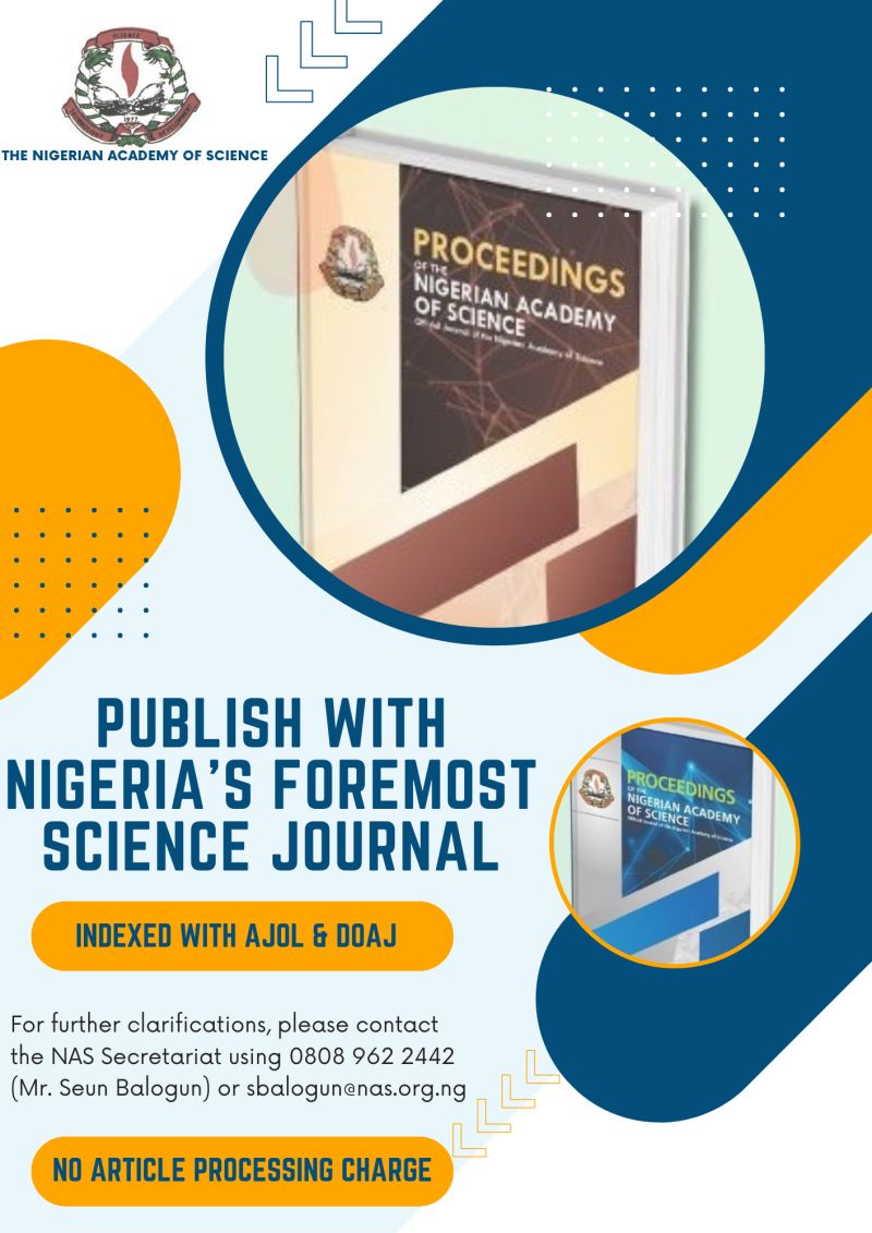 Proceedings of the Nigerian Academy of Science tweet media