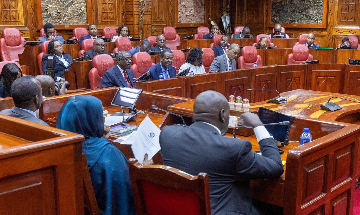 MusaliaMudavadi's tweet photo. Appeared before the Senate Committee on National Security, Defence and Foreign Relations to address a matter of national concern, the exploitative and deceptive recruitment of Kenyan youth into the Russian military under the guise of civilian employment opportunities.

I informed the Committee that, as of Thursday morning, our Embassy in Moscow reported 16 Kenyans missing in action, 38 admitted in Russian hospitals under restricted access, and an estimated 165 currently engaged in the Special Military Operations.

To date, 47 Kenyans have been rescued and safely repatriated, while 2 are being held by Ukrainian authorities as prisoners of war.
I clarified that a number of those enlisted did so knowingly, having signed contracts for roles ranging from logistics to combat, often drawn by promises of high pay, citizenship and post-service benefits.

The Government has taken decisive action, deregistering and shutting down over 600 non-compliant recruitment agencies, as we move to dismantle trafficking networks and prosecute offenders under the Counter-Trafficking in Persons Act.

Our priority remains clear, protect Kenyan lives, restore accountability, and prevent further exploitation of our youth.
