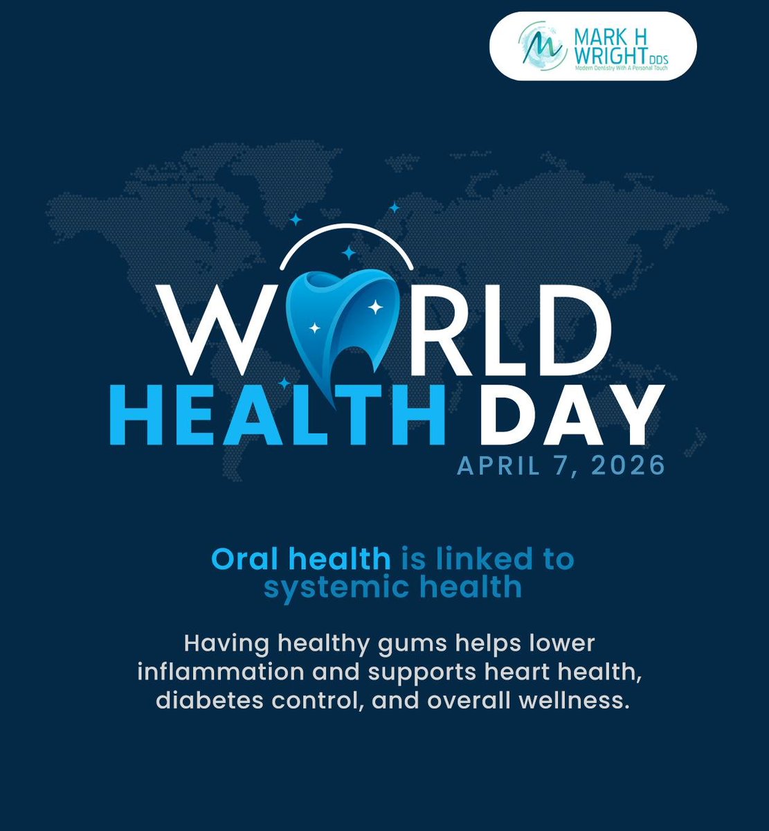 markhwrightdds's tweet photo. The state of your oral health can affect your overall health. Make sure to brush and floss to maintain healthy teeth and gums and protect your overall health and well-being. 
.
.
.
https://t.co/yrMNwD30ve https://t.co/2S9giDyapC