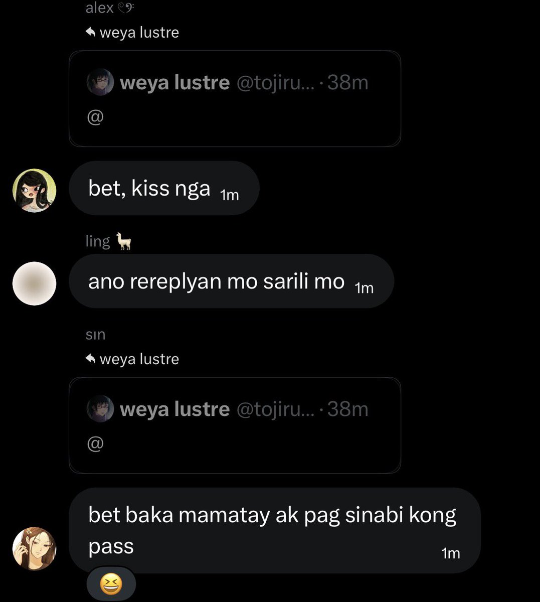 weya lustre tweet media