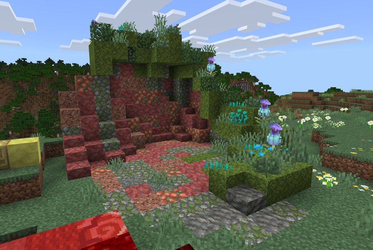 01Iubee's tweet photo. @JasperBoerstra I absolutely love cinnabar for creating red/orange-y/brown rock landscapes. I've always wanted to make more types of these landscapes with raw copper. Cinnabar just fits so well with all the other natural rocks too https://t.co/I8vvykgFGC