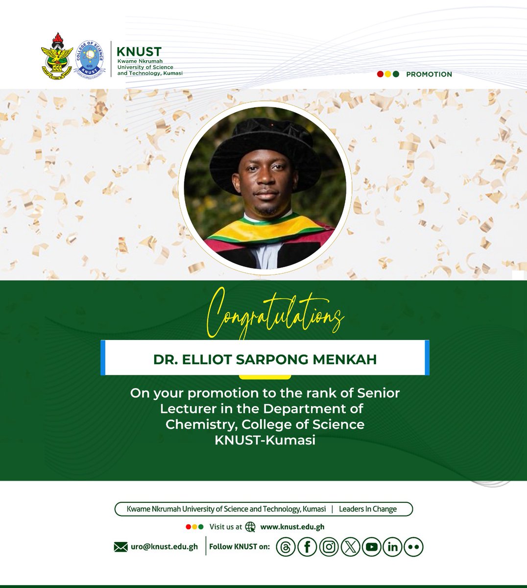 KNUST College of Science tweet media