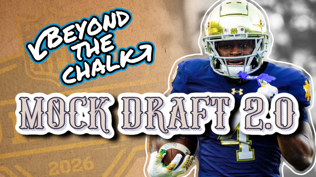 Dropped my 1QB Mock Draft 2.0 on the substack! 

Check it out below ⤵️

🔗: open.substack.com/pub/beyondthec…

Tell me what you agree and disagree with in the comments!