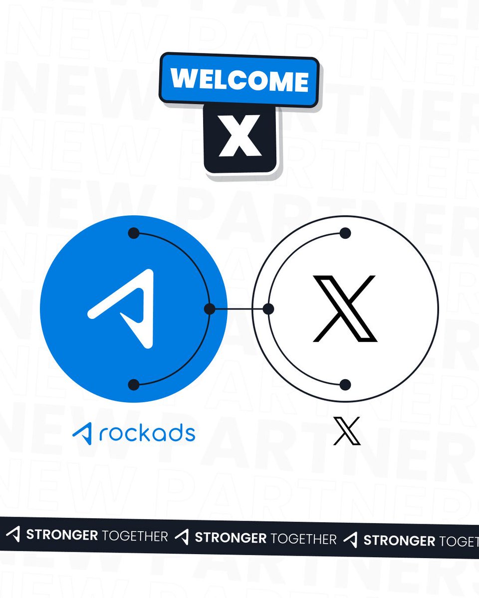 It’s official! 🤝 We are teaming up with X to bring you a superior advertising experience. #werockads🚀