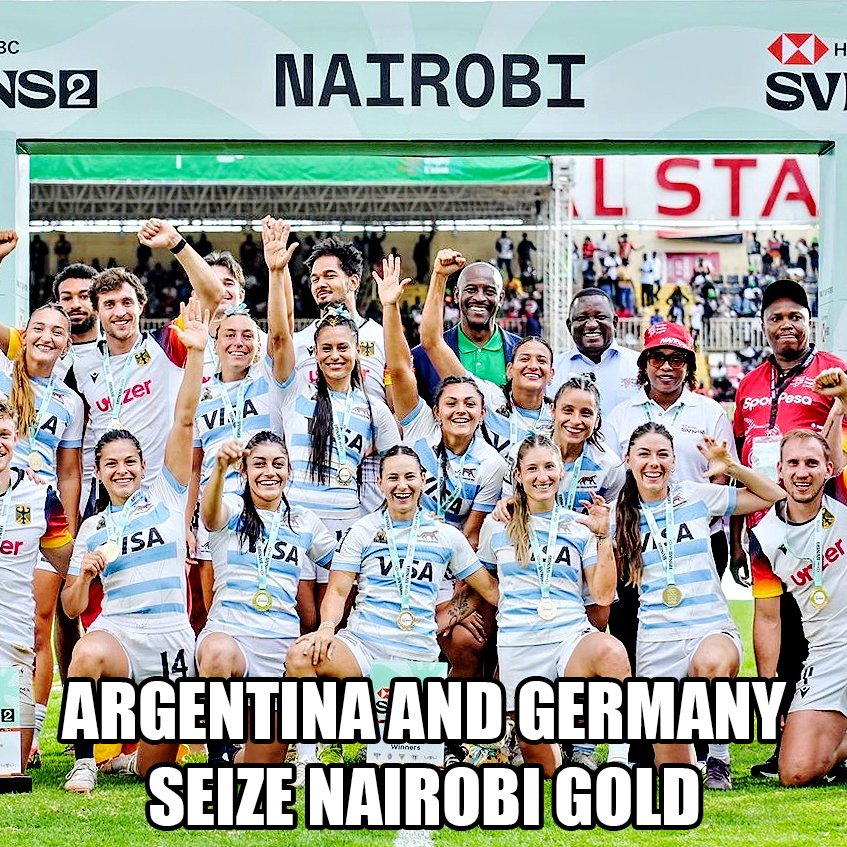 TigersSuper's tweet photo. Argentina and Germany surge ahead after thrilling HSBC SVNS 2 triumphs in Nairobi.

Read here... https://t.co/dhd3kN1d9v

#RugbyForAll #HSBCSVNS #NairobiSevens #ArgentinaRugby #GermanyRugby https://t.co/S5wZs8nTpM