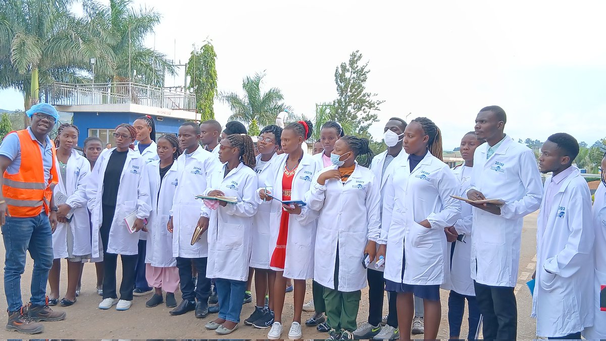 USJM_Official's tweet photo. #HappeningNow | | At Pearl Dairy Farms LTD, @LatoMilk.
Our BBA year Two and BAES year One Enterprenuership Class students have arrived at Pearl Dairy Farms LTD (LATO Milk) in Koranorya - Mbarara City for their study trip, in line with the Curriculum Based Learning. #Apply2USJM https://t.co/MlToB7w06h