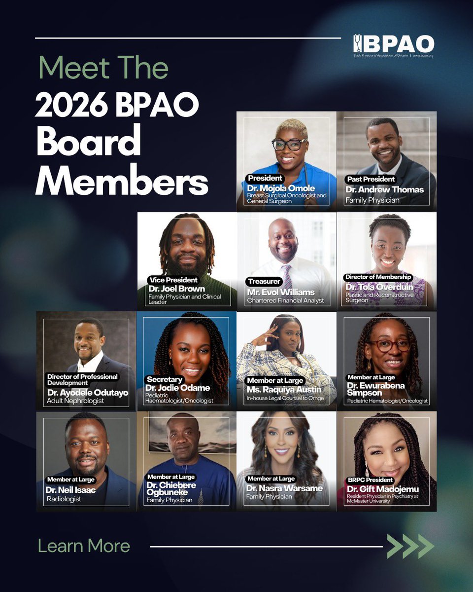 Black Physicians' Association of Ontario tweet media