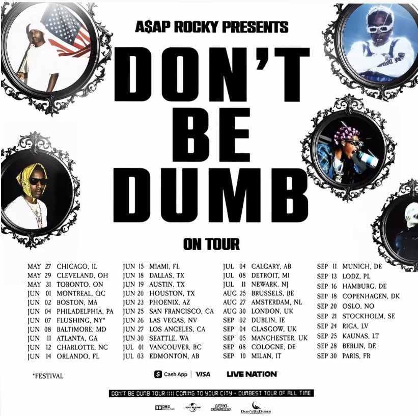 awgecentral's tweet image. DON’T BE DUMB N GRAB YOUR TICKET$ 🎟️ 

ASAPROCKY.COM | #DONTBEDUMB