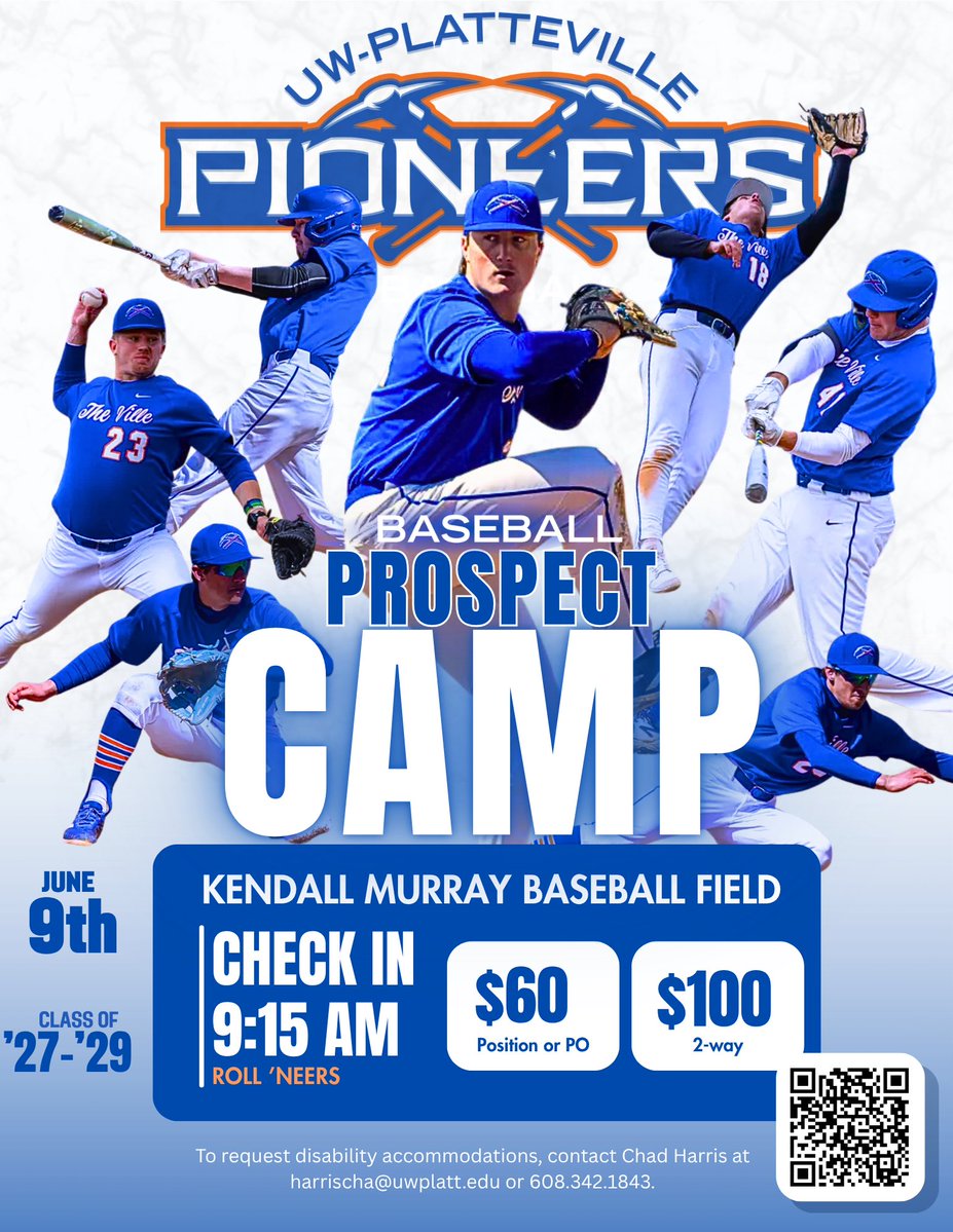 Click the link to sign up for our first camp of the summer! Hope to see you at Kendall Murray! #SwingTheAxe

letsgopioneers.com/sports/2025/8/…