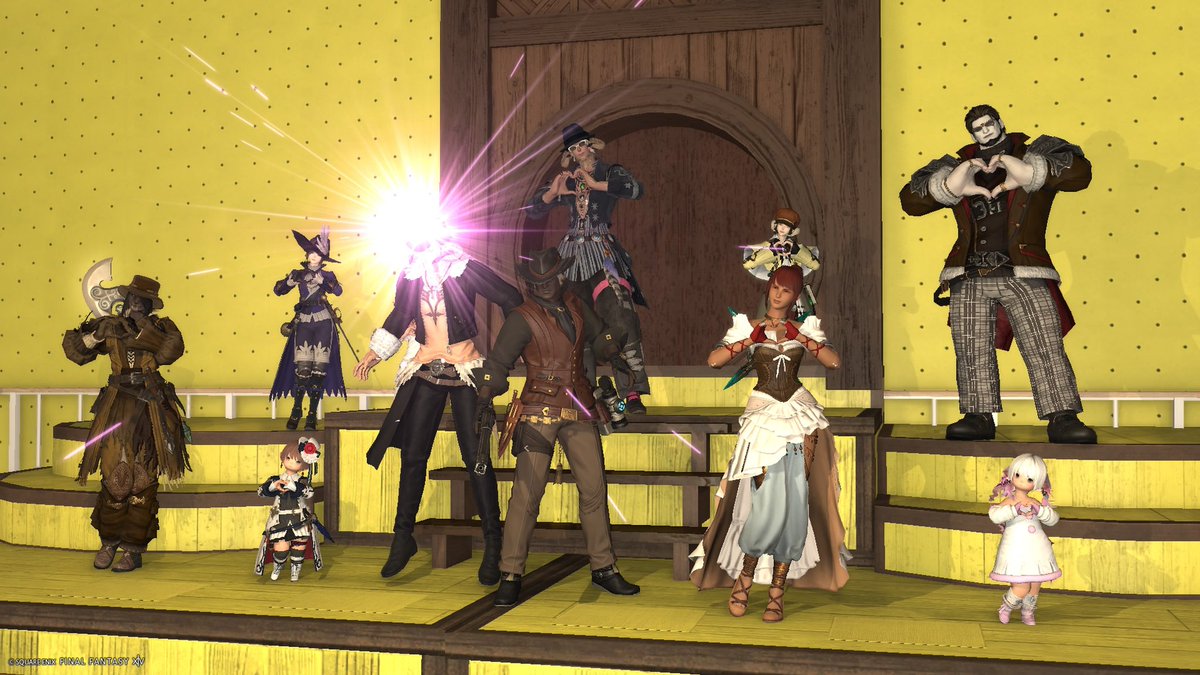 #あそぼFF14
参加中電話かかってくる事多かったのと、選ばれるのは本当に想定外だったのとでSSこれだけでしたぁ！ごむぇん！😵‍💫