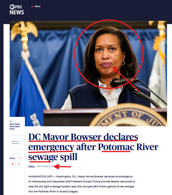 TheDebriefing17's tweet image. 🤔Timelines Matter In late Feb DC Mayor Declared Emergency for "Potomac Sewage".....   

The past 22 quarter tells me the plumbers are already onsite reworking the pipes... Doesn't she look Happy #DrainTheSwamp @Homeranger17 @JosieGrama @ScottZPatriot