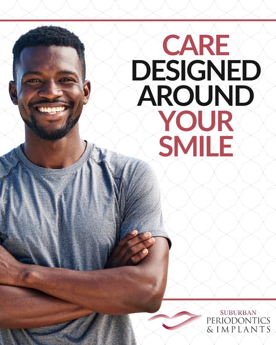SuburbanPerio's tweet photo. Every smile has its own needs. That’s why our care is built around thoughtful planning, personalized attention, and an approach that supports long-term oral health. To view our services or make an appointment, visit https://t.co/ibflEoZLVB. https://t.co/W0b5gfPfYw