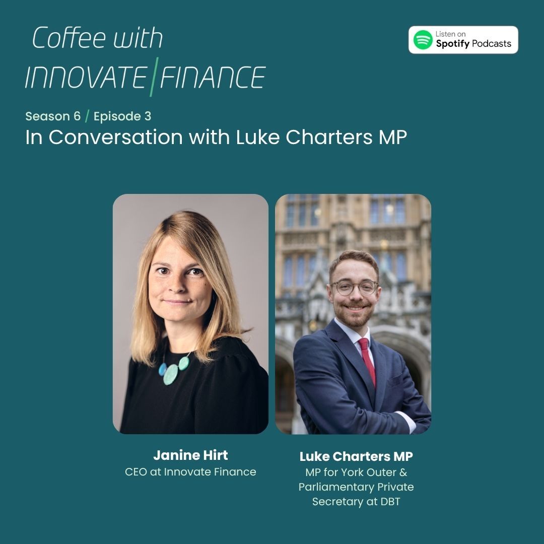 InnFin's tweet image. 🎙️ New #CoffeeWithInnovateFinance episode!

@lukejcr MP &amp;amp; PPS at @biztradegovuk talks with @JanineJoyHirt about UK FinTech growth, regional innovation, AI, regulation and the future of the sector.

Listen on Spotify 👇
hubs.ly/Q049pXqb0

#FinTech #Payments #InnovateFinance