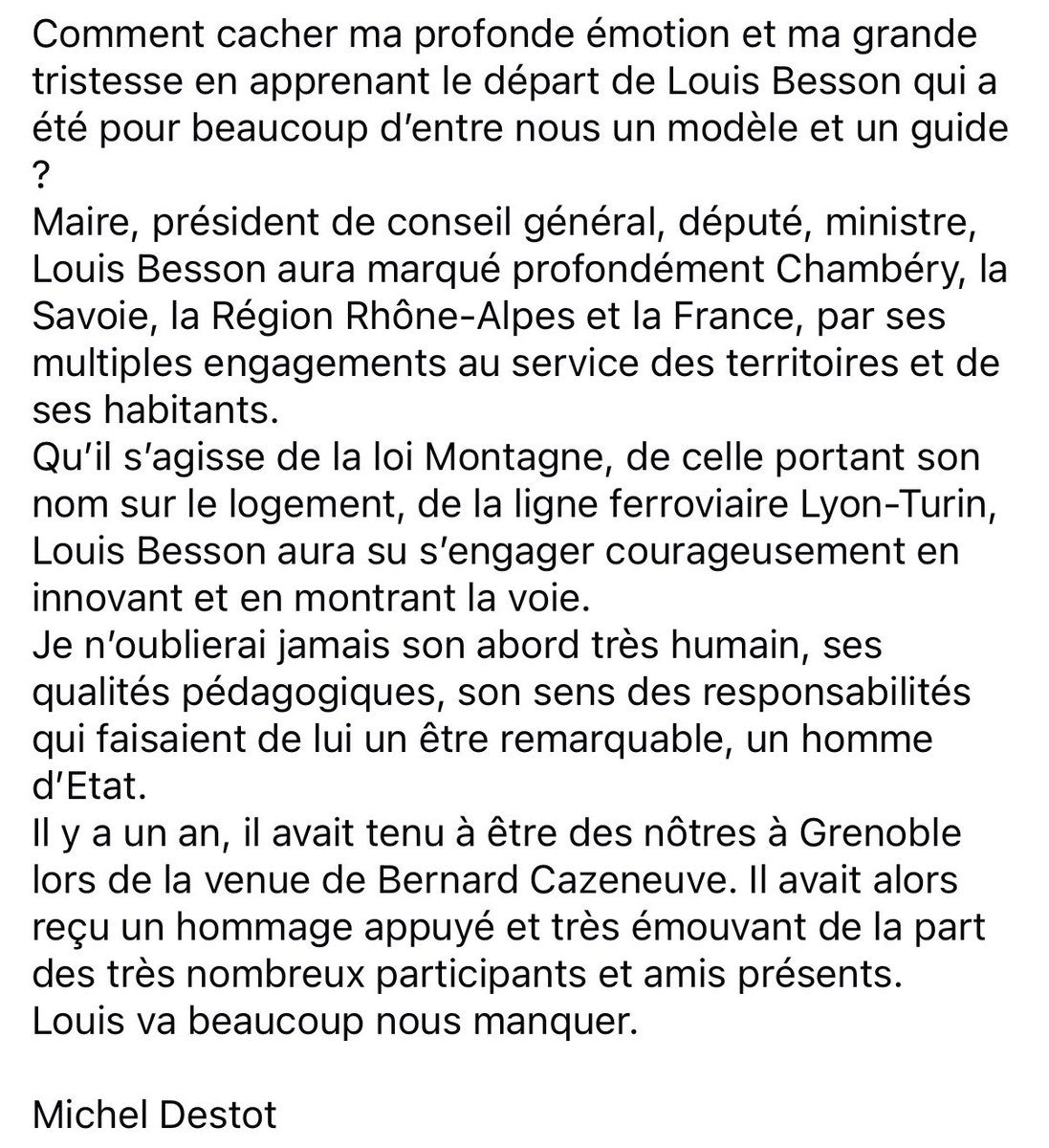 Michel Destot tweet media