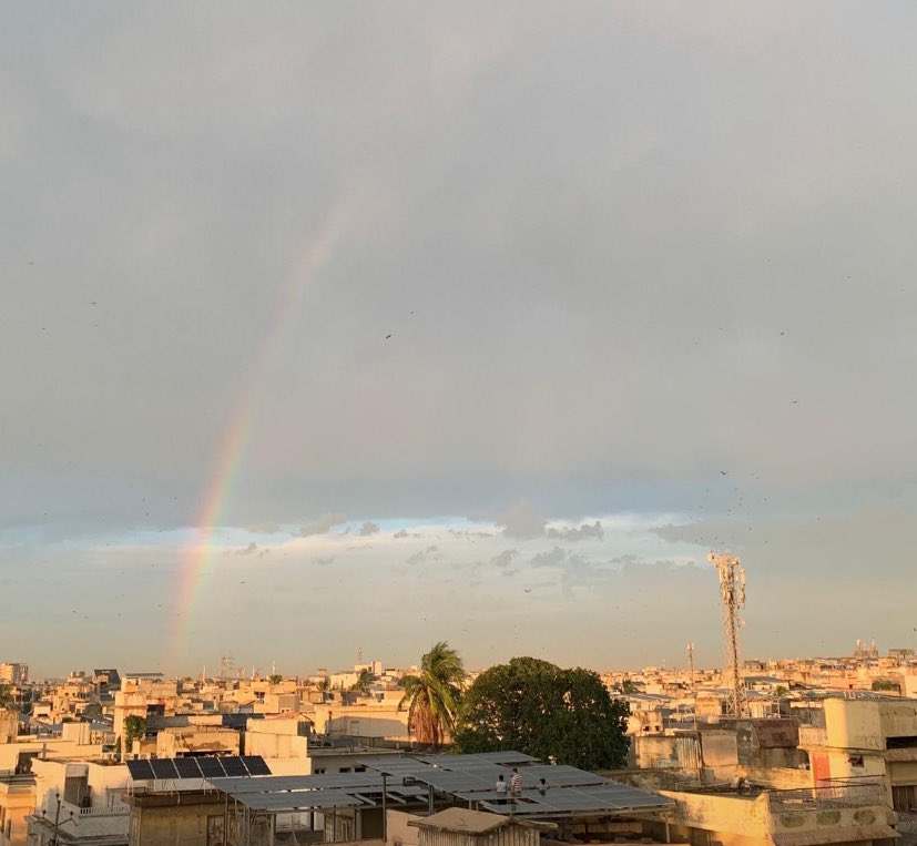 Wohi_Ayesha's tweet photo. Rainbow in karachi. 🫠❤️🌈 https://t.co/zyeQkBBQg6
