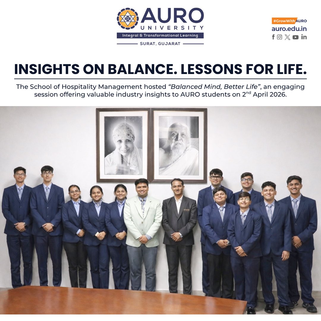 AURO University, Surat tweet media