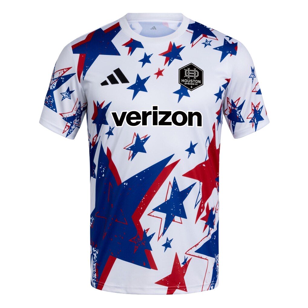BayouCitySoccer's tweet photo. MLS has released the 2026 Americana pre-match jerseys. Here is the Houston Dynamo’s. https://t.co/rggM9K9tSt