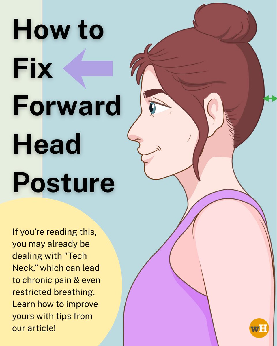 wikiHow's tweet image. Posture check! If your head is leaning forward to read this, you might already be dealing with "tech neck." 😓Learn basic stretches and tips to get yourself back in alignment. Full article: wikihow.com/Correct-Forwar…

#techneck #wikihow #spinehealth