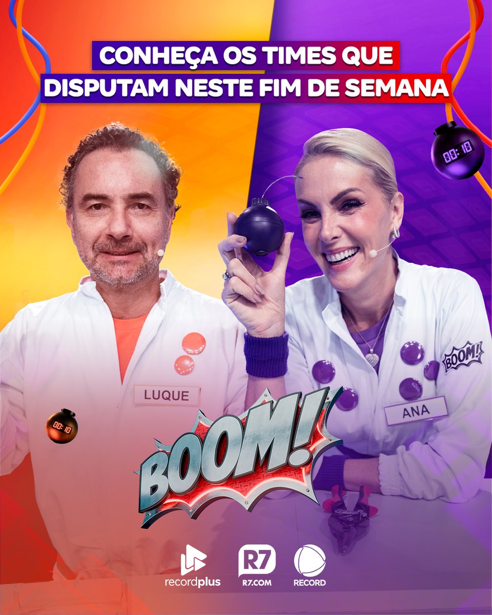 boomnarecord's tweet image. O #Boom ainda não começou, mas já é o momento de decisão! Time Ana Hickmann X Time Marco Luque: para quem vai a sua torcida? 👀

Confira essa disputa neste domingo (5), a partir das 14h30, na tela da #RECORD. 😉