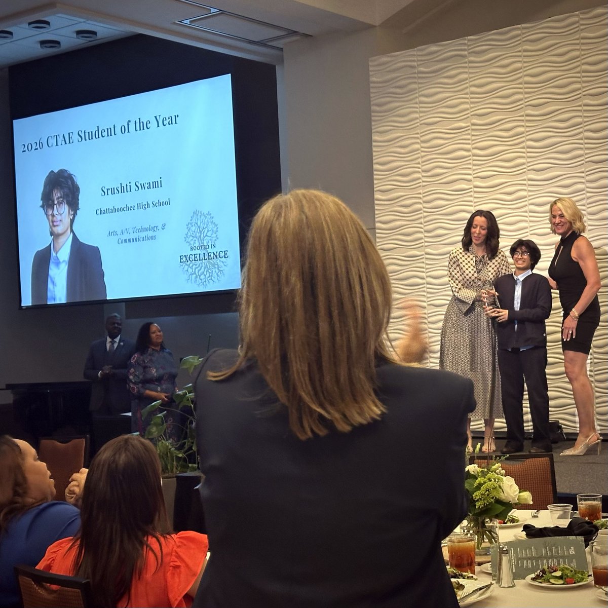 HoochHappenings's tweet photo. What an incredible achievement - We're celebrating Srushti Swami, Fulton County CTAE Student of the Year! Students were selected from across the district, &amp; Srushti rose to the top-amazing recognition of hard work, talent, &amp; dedication. We're so proud!
#hoochfamily #HoochGraphics https://t.co/5dAwVU6kiU