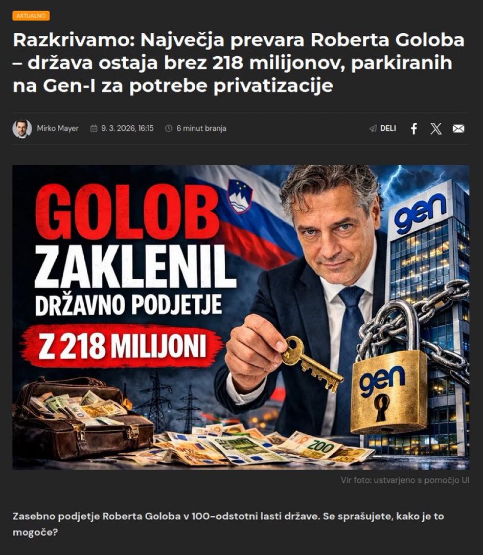 <a href="/vladaRS/">Vlada Republike Slovenije</a> Skorumpirana vlada ne bi smela ničesar več sprejemati!