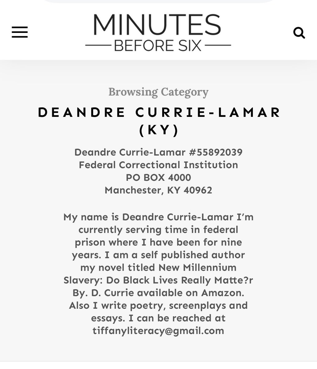 Minutes Before Six tweet media