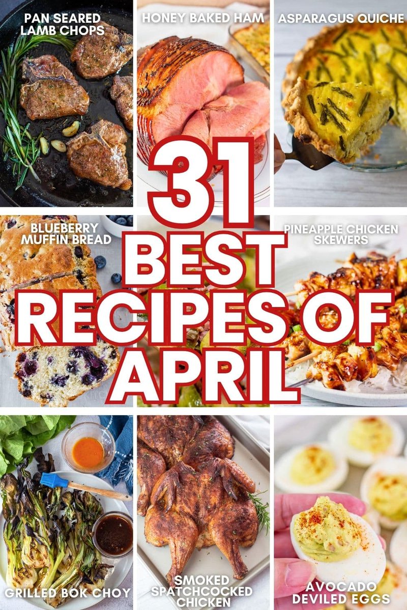 bakeitwithlove's tweet photo. Check out the best recipes of April featuring seasonal ingredients, Easter favorites, and simple, delicious meals. Perfect for spring entertaining or everyday family dinners! #april #springrecipes #lamb #seasonalingredients https://t.co/qMcryfxt4n via @bakeitwithlove https://t.co/ir3eBEc80F