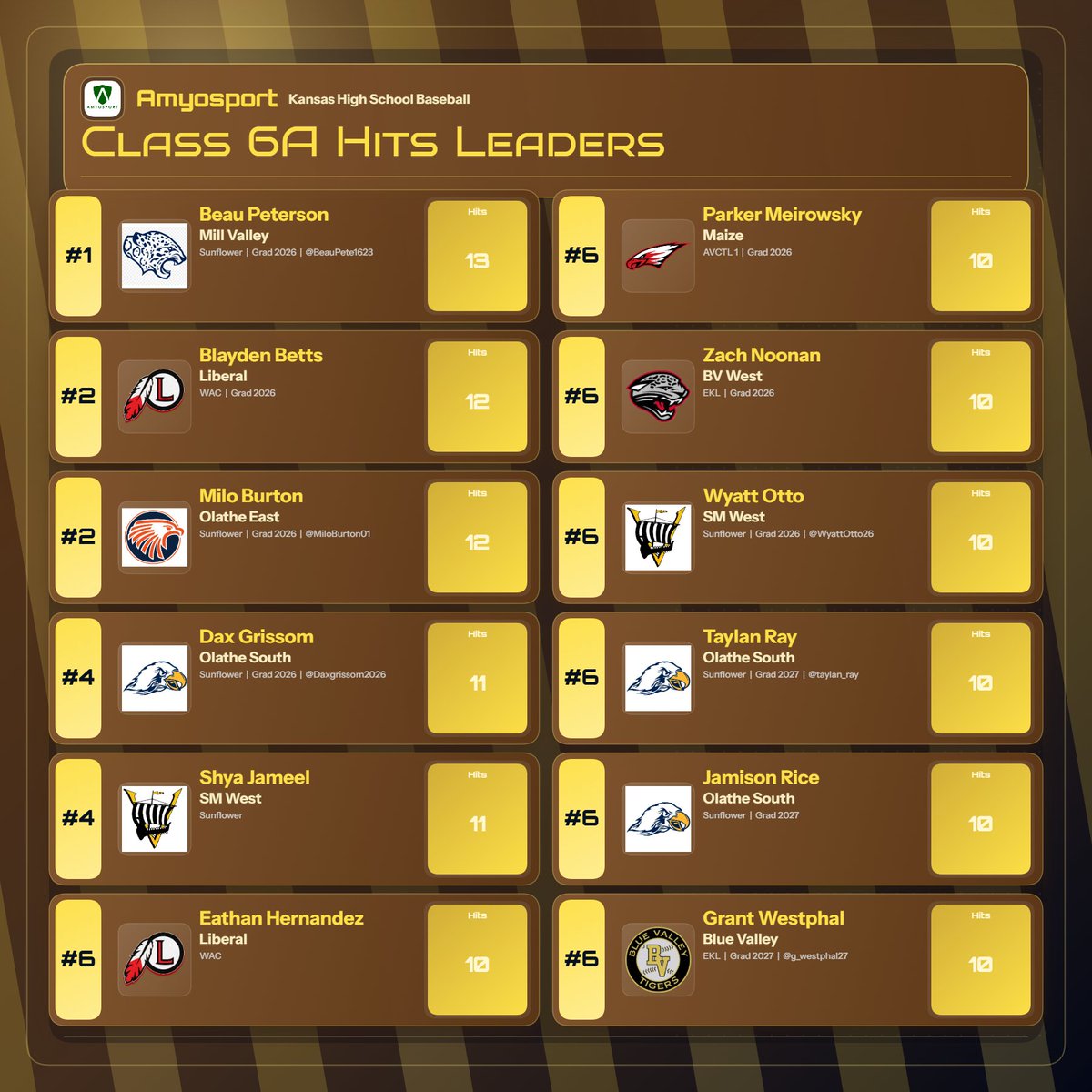 Amyosport KS HS Baseball tweet media