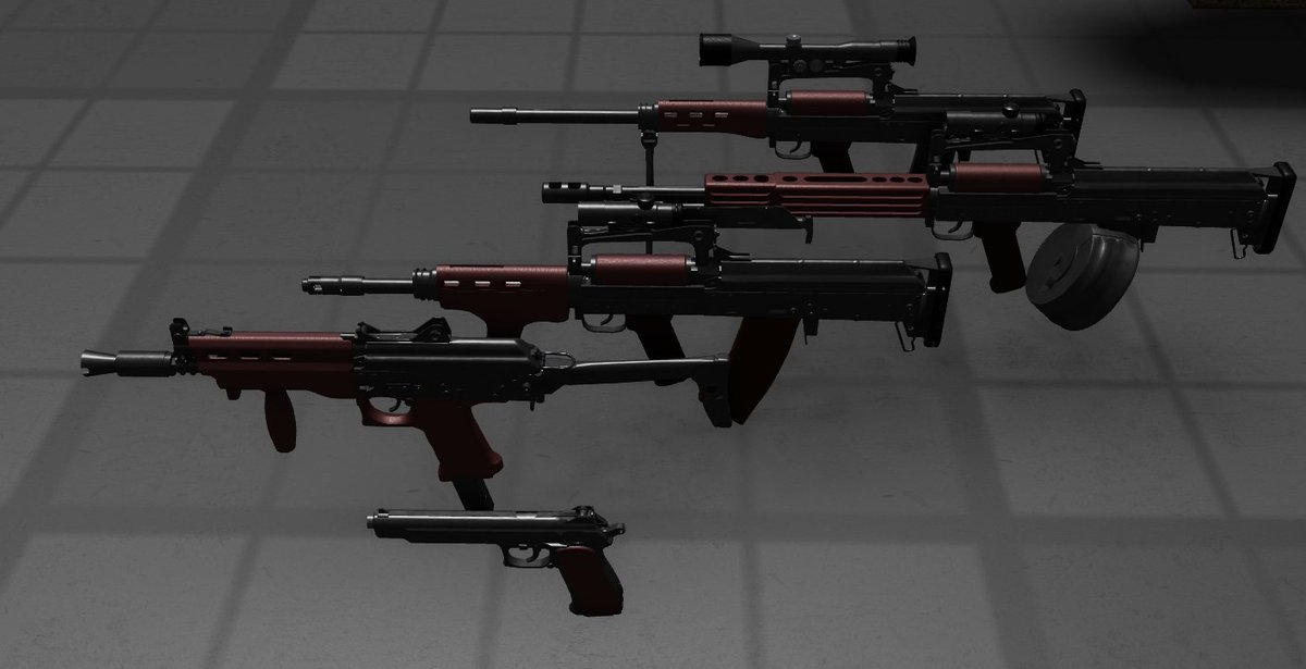 KraltznDnb's tweet photo. Now i know why the idea of using normal guns was bothering me.  These guns are supposed to be for a StrangeREAL world. So they look weird, But they are based on Strange modifications of Real fireams...

Anyways. I changed  / added to the yuktobanian weapons. Except for the Smg. https://t.co/5X7d3gZrNV