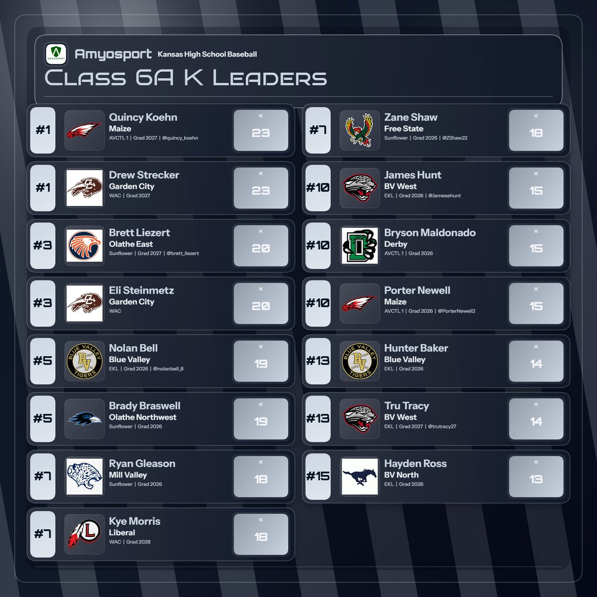 Amyosport KS HS Baseball tweet media