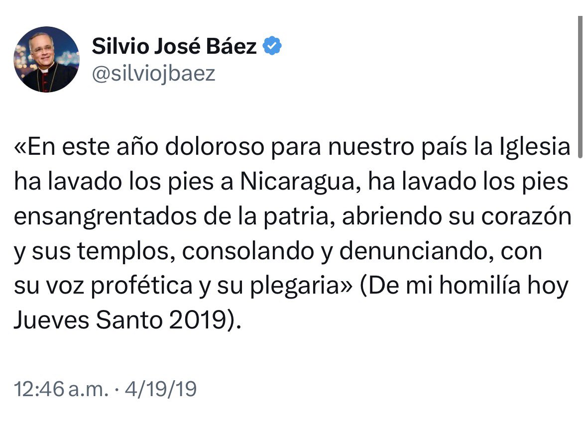 Silvio José Báez tweet media