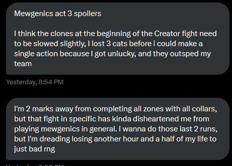 Mewgenics Takes & Confessions tweet media