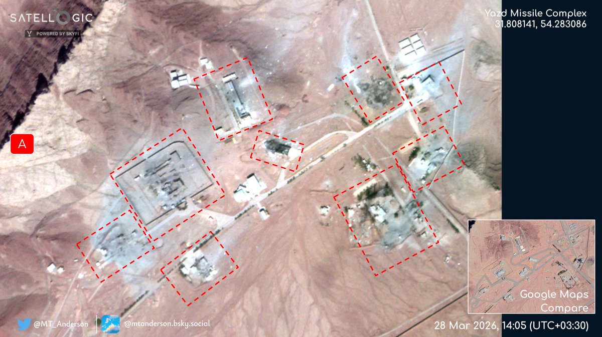 BDA: Yazd Missile Complex [1/2] High-resolution imagery from the ...