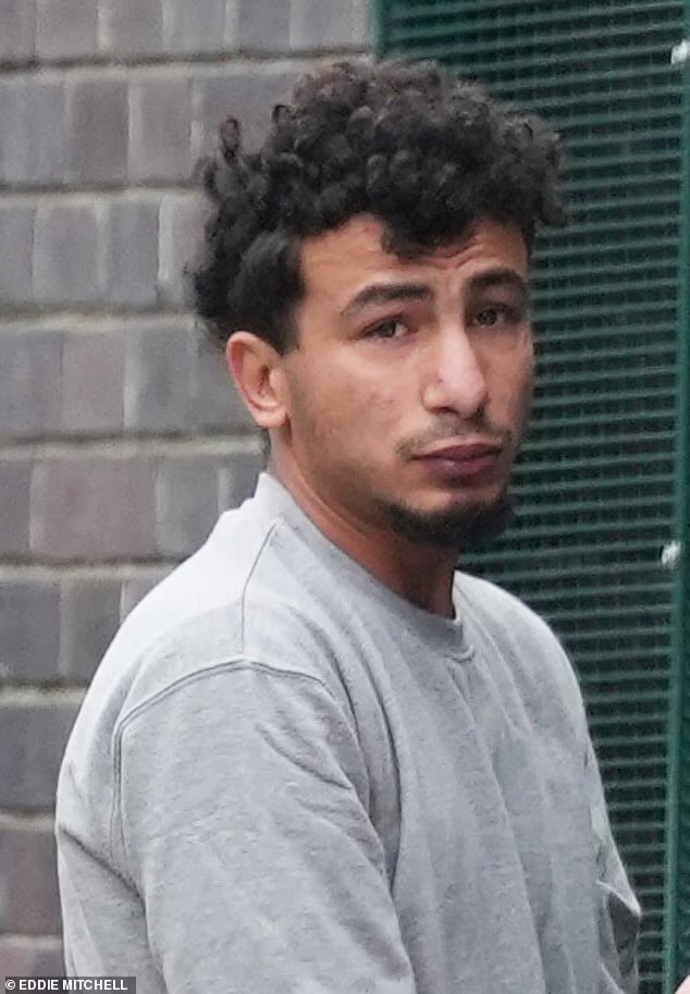BROKENBRITAIN0's tweet photo. 🚨BREAKING: ILLEGAL IMMIGRANT RAPIST SAYS “RAPE IS SEX” 🇬🇧 

Egyptian SCUM Karin Al-Danasurt took part in and FILMED his two illegal immigrant friends raping the woman on Brighton beach. 

When asked if he thought he witnessed a rape, he said: “no, I just see sex in front of me.” 

THAT IS ENOUGH, ROUND EVERY SINGLE ONE OF THESE DIRTY B@STARDS OUT OF THESE HOTELS, DETAN AND DEPORT THEM RIGHT NOW❗️