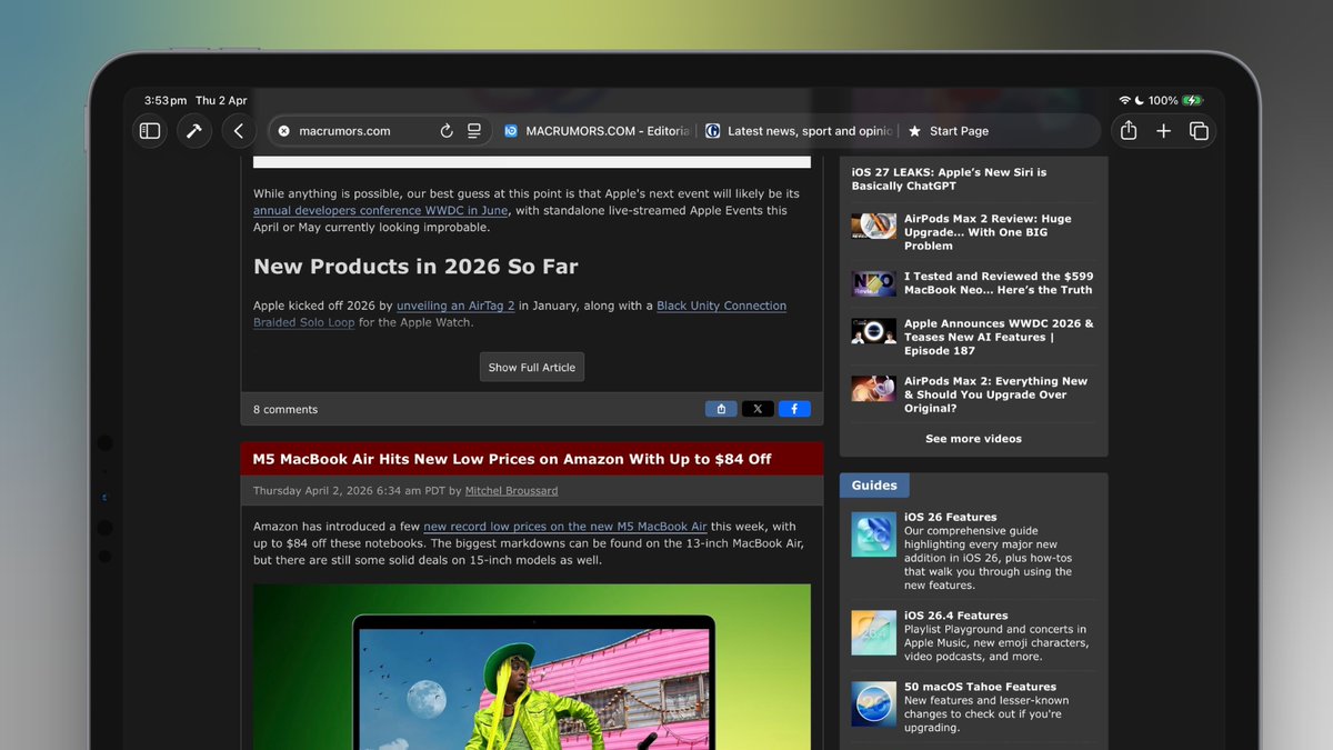 MacRumors.com tweet media