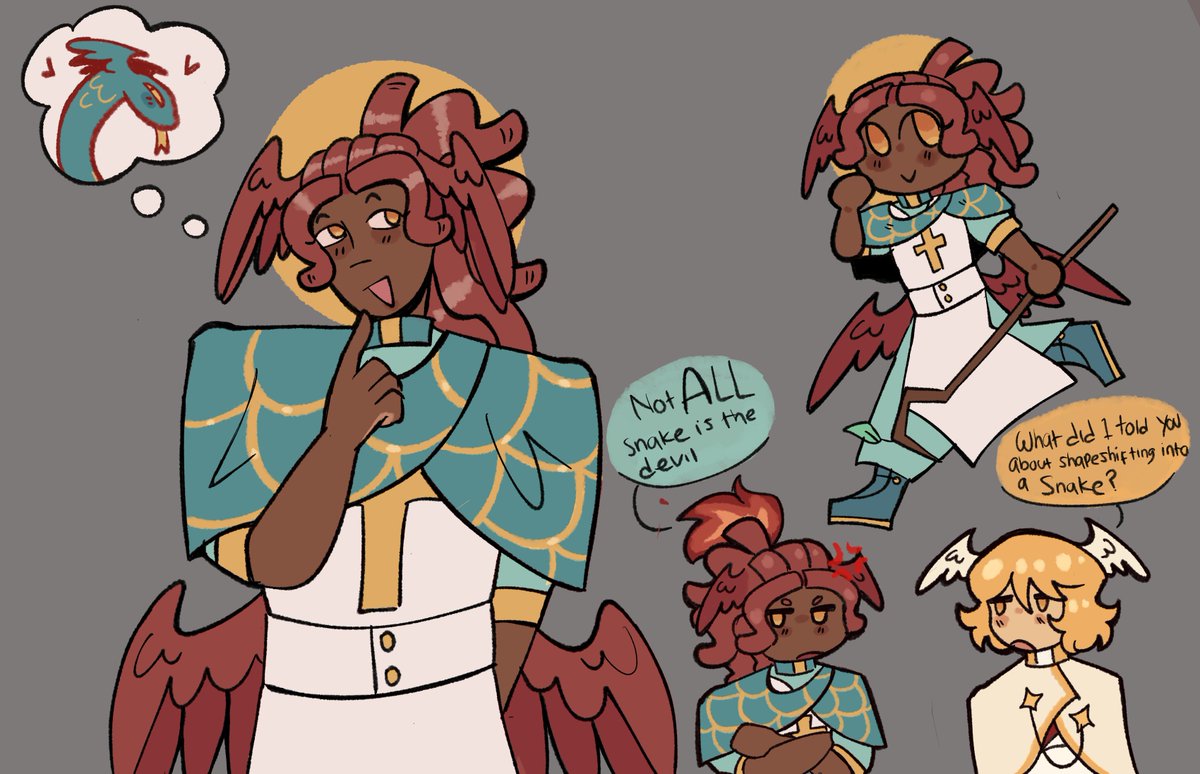 Rulerofevrythn's tweet photo. Snake enthusiast
 .
#OC #Archangelraphael #angeloc https://t.co/yF1RD9XVHy