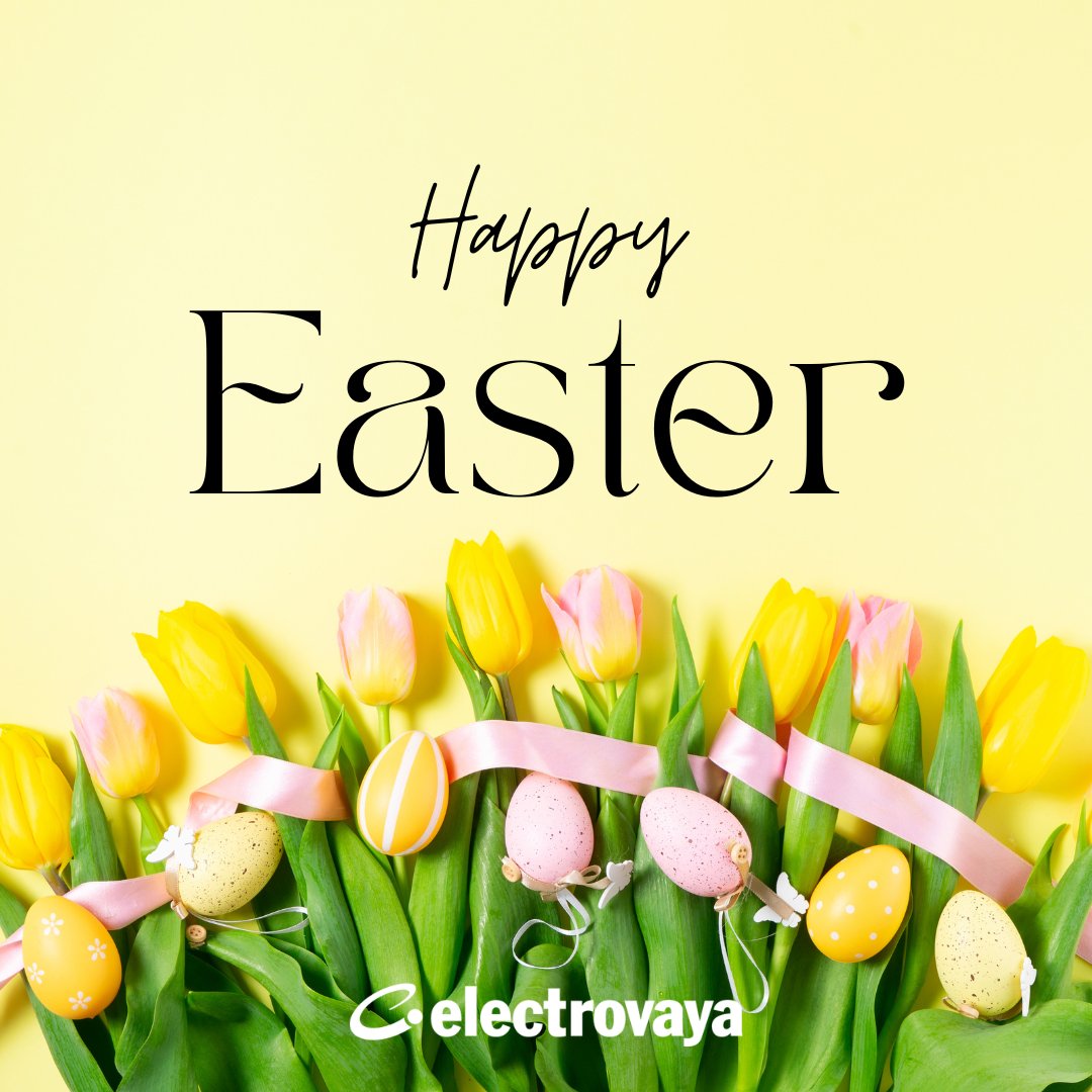 Electrovaya's tweet photo. 🌷 Happy Easter Weekend! 🌷
Please note that our office will be closed on Good Friday. Wishing everyone a safe and joyful holiday with family and friends! 🐰🥚 #HolidayNotice #ELVA #InfinityBattery https://t.co/aMcvc1mk1z