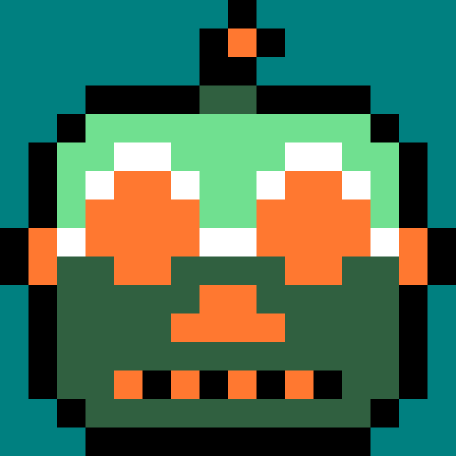 noragames's tweet photo. I turned an AI-generated AI icon into #pixelart by hand. Still keeping it old school. https://t.co/zXS5VVHuc3