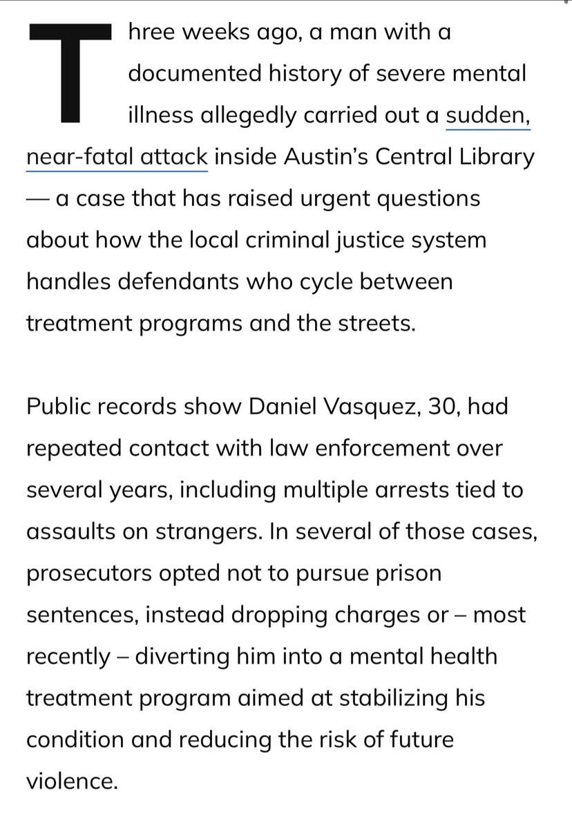 Cleo_Petricek's tweet photo. shortage of permanent supportive housing, insufficient state funding for psychiatric hospitals and lack of mental health care that can keep a person like Vasquez from reoffending.

Thank you Chief @APDChiefDavis 

https://t.co/0WfTf60792 https://t.co/lQjpfAcBQ4